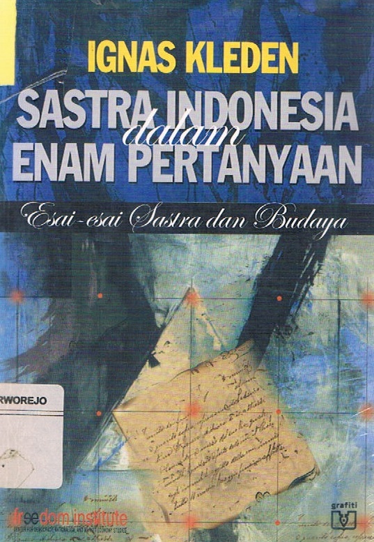 Sastra Indonesia dalam Enam Pertanyaan