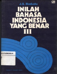 Image of Inilah Bahasa Indonesia Yang Benar III